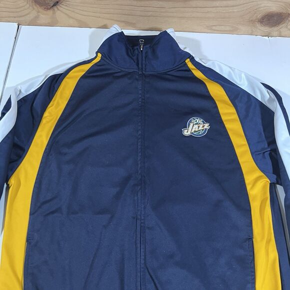 Utah Jazz NBA Basketball Full Zip Warm Up Track Jacket Men's Size Small - Picture 3 of 7